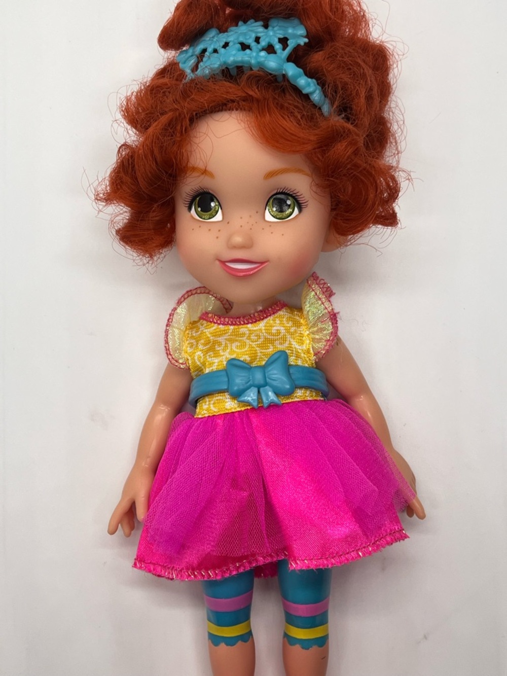 Disney Fancy Nancy Doll With Pink Tulle Toddler Fashion Doll with Aqua Tiara - Picture 7 of 9
